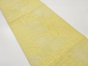 正絹　紗　芒模様織り出し　夏用袋帯